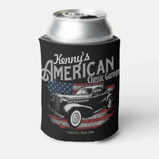 Aangepaste Amerikaanse  klassieke autokleding Blikjeskoeler (Blikje Achterkant)