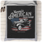 Aangepaste Amerikaanse klassieke autokleding Fleece Deken