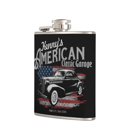 Aangepaste Amerikaanse klassieke autokleding Heupfles (Links)