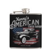 Aangepaste Amerikaanse  klassieke autokleding Heupfles (Voorkant)