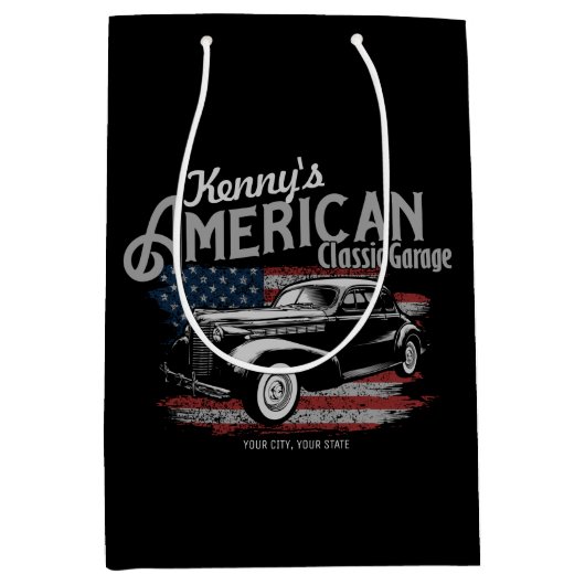 Aangepaste Amerikaanse  klassieke autokleding Medium Cadeauzakje (Voorkant)