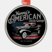 Aangepaste Amerikaanse  klassieke autokleding Metalen Ornament (Voorkant)