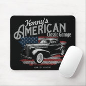 Aangepaste Amerikaanse  klassieke autokleding Muismat (Met muis)