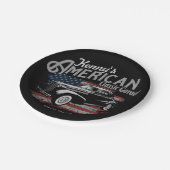 Aangepaste Amerikaanse klassieke autokleding Papieren Bordje (Gekanteld)