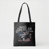 Aangepaste Amerikaanse  klassieke autokleding Tote Bag (Voorkant)
