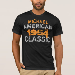 Aangepaste Amerikaanse klassieke verjaardag T-shirt