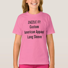 Aangepaste Amerikaanse kleding voor dames met lang T-shirt