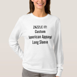 Aangepaste Amerikaanse kleding voor dames met lang T-shirt
