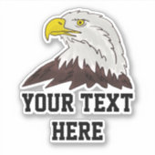 Aangepaste Amerikaanse logo vinylsticker Sticker (Voorkant)