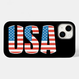 Aangepaste Amerikaanse nationale vlag Case-Mate iPhone 14 Hoesje