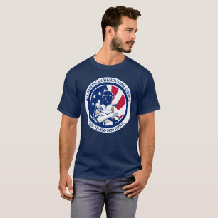 Aangepaste Amerikaanse Patriotische Klusjesman Rec T-shirt