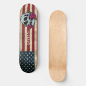 Aangepaste Amerikaanse schedel Persoonlijk Skateboard (Voorkant)