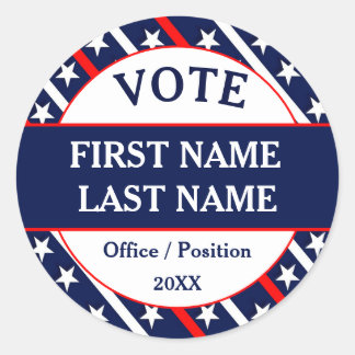 Aangepaste Amerikaanse stemcampagne Ronde Sticker