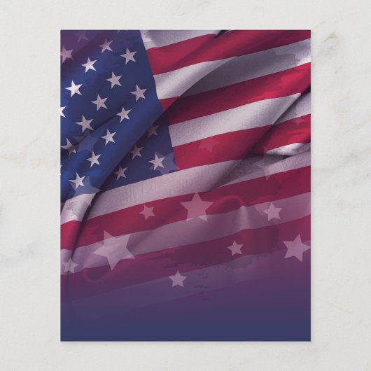 Aangepaste Amerikaanse vlag Arbeid Dag Celebration Flyer (Achterkant)