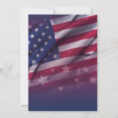 Aangepaste Amerikaanse vlag Arbeid Dag Celebration Kaart (Achterkant)