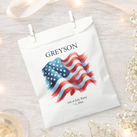 Aangepaste Amerikaanse vlag Bedankzakje (Geknipt)