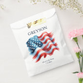 Aangepaste Amerikaanse vlag Bedankzakje (Gezegeld)