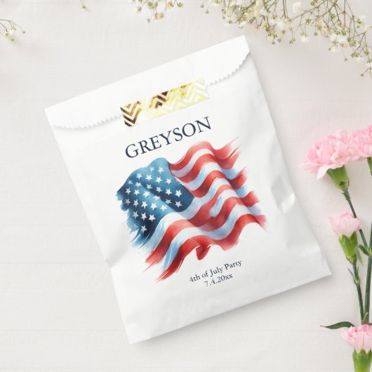 Aangepaste Amerikaanse vlag Bedankzakje (Gezegeld)