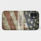 Aangepaste  Amerikaanse vlag Case-Mate iPhone Case (Achterkant (horizontaal))