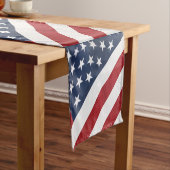 Aangepaste Amerikaanse vlag Korte Tafelloper (Voorbeeld)