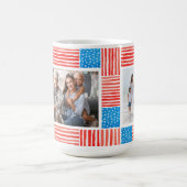 Aangepaste Amerikaanse vlag met schilderde onafhan Koffiemok (Center)