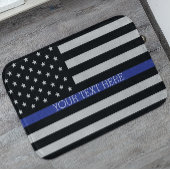 Aangepaste Amerikaanse vlag met Thin Blue Line Badmat