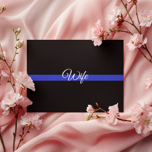 Aangepaste Amerikaanse vlag met Thin Blue Line Briefkaart