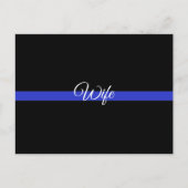 Aangepaste Amerikaanse vlag met Thin Blue Line Briefkaart (Voorkant)