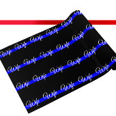 Aangepaste Amerikaanse vlag met Thin Blue Line Cadeaupapier