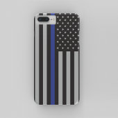Aangepaste Amerikaanse vlag met Thin Blue Line Case-Mate iPhone Case