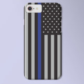 Aangepaste Amerikaanse vlag met Thin Blue Line Case-Mate iPhone Case