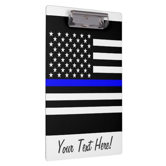 Aangepaste Amerikaanse vlag met Thin Blue Line Klembord (Rechts)