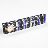Aangepaste Amerikaanse vlag met Thin Blue Line Naambordje