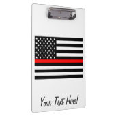 Aangepaste Amerikaanse vlag op de Thin Red Line Klembord (Rechts)