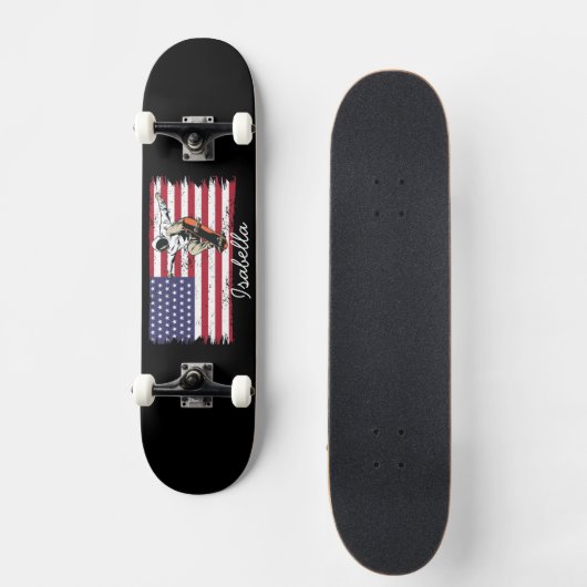 Aangepaste Amerikaanse vlag Persoonlijk Skateboard (Voorkant)