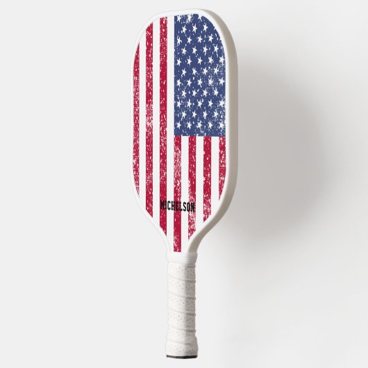 Aangepaste Amerikaanse vlag Pickleball Paddle (Links)