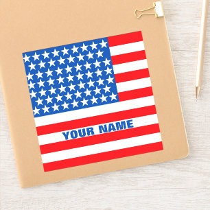 Aangepaste Amerikaanse vlag Sticker