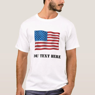 Aangepaste Amerikaanse vlag T-Shirt