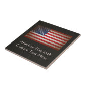 Aangepaste  Amerikaanse vlag Tegeltje (Zijkant)