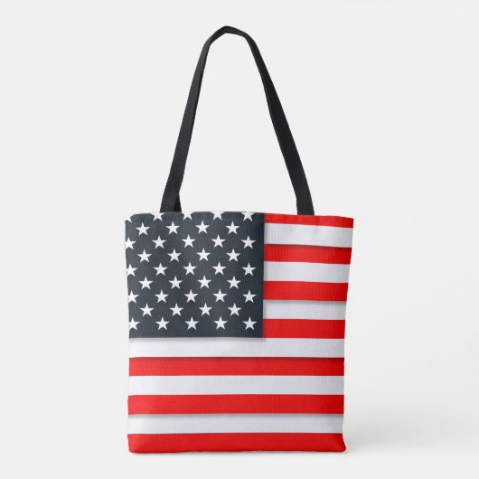 Aangepaste Amerikaanse vlag Tote Bag (Achterkant)
