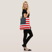 Aangepaste Amerikaanse vlag Tote Bag (Op model)