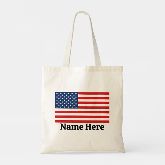 Aangepaste Amerikaanse vlag Tote Bag (Achterkant)