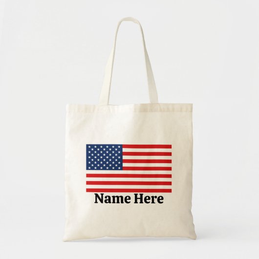 Aangepaste Amerikaanse vlag Tote Bag (Voorkant)