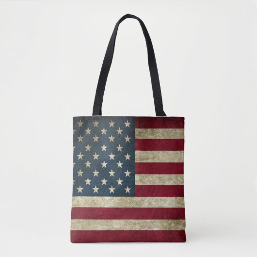 Aangepaste Amerikaanse vlag Tote Bag (Voorkant)