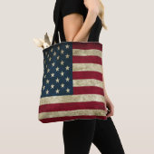 Aangepaste Amerikaanse vlag Tote Bag (Dichtbij)