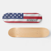 Aangepaste Amerikaanse vlag Verenigde Staten op 4  Persoonlijk Skateboard (Horizontaal)