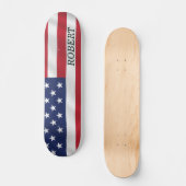 Aangepaste Amerikaanse vlag Verenigde Staten op 4  Persoonlijk Skateboard (Voorkant)