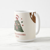 Aangepaste Amerikaanse voetbal Kerstmis Koffiemok (Voorkant rechts)