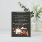 Aangepaste Amerikaanse volkslied Star Spangled Ban Briefkaart (Staand voorkant)