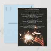 Aangepaste Amerikaanse volkslied Star Spangled Ban Briefkaart (Voorkant / Achterkant)